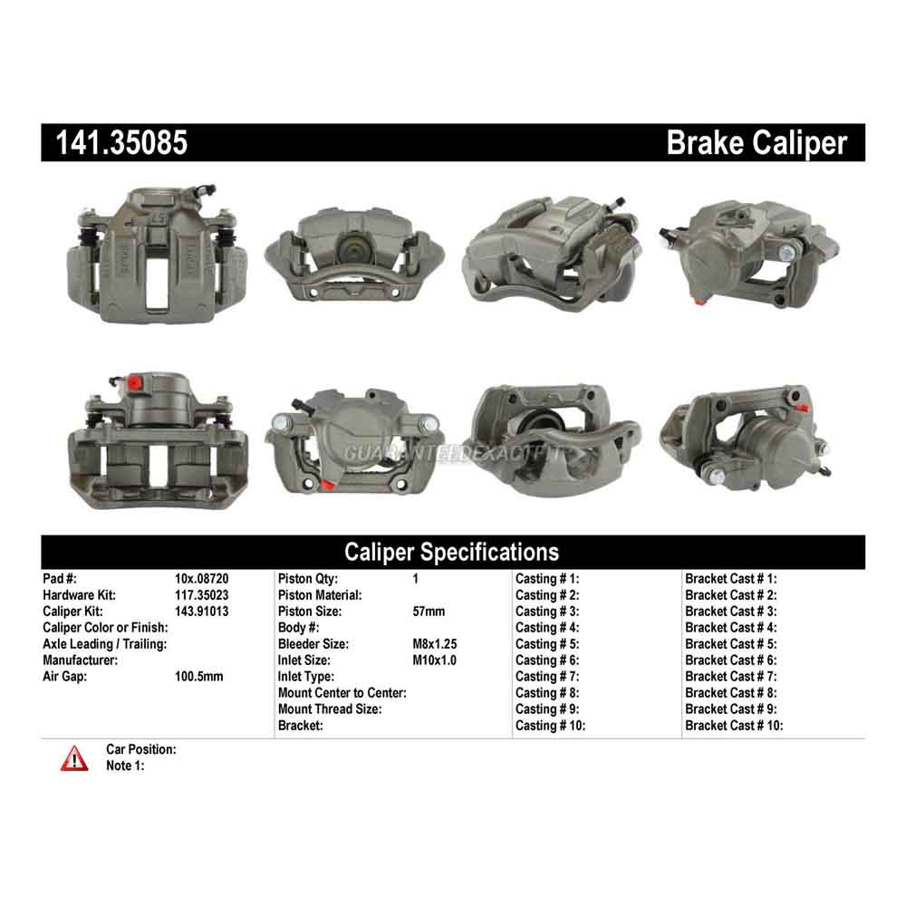 2007 Mercedes Benz C280 Brake Caliper