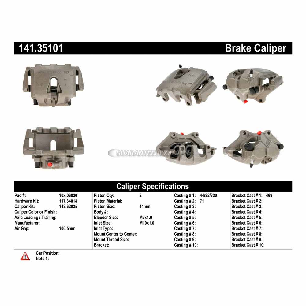 2005 Chrysler Crossfire Brake Caliper