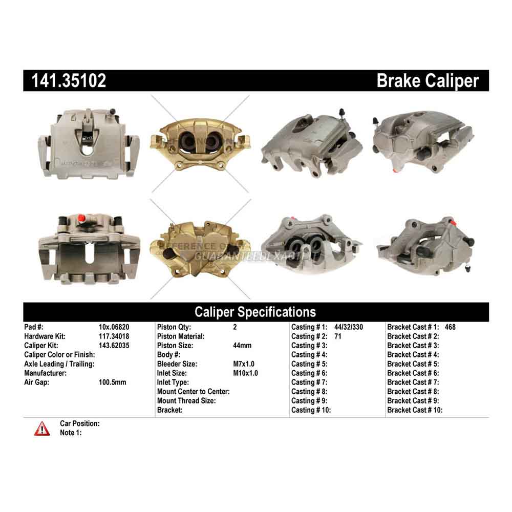 2005 Chrysler Crossfire Brake Caliper