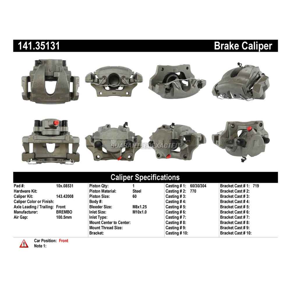 2004 Mercedes Benz E320 Brake Caliper