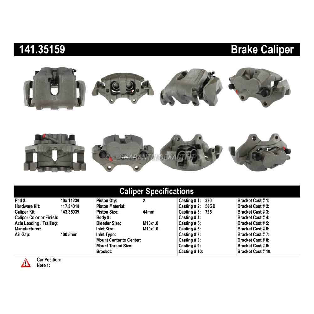 2009 Mercedes Benz GL320 Brake Caliper