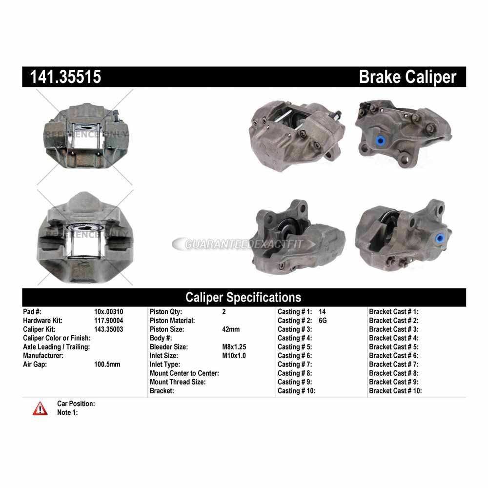 1982 Mercedes Benz 300TD Brake Caliper