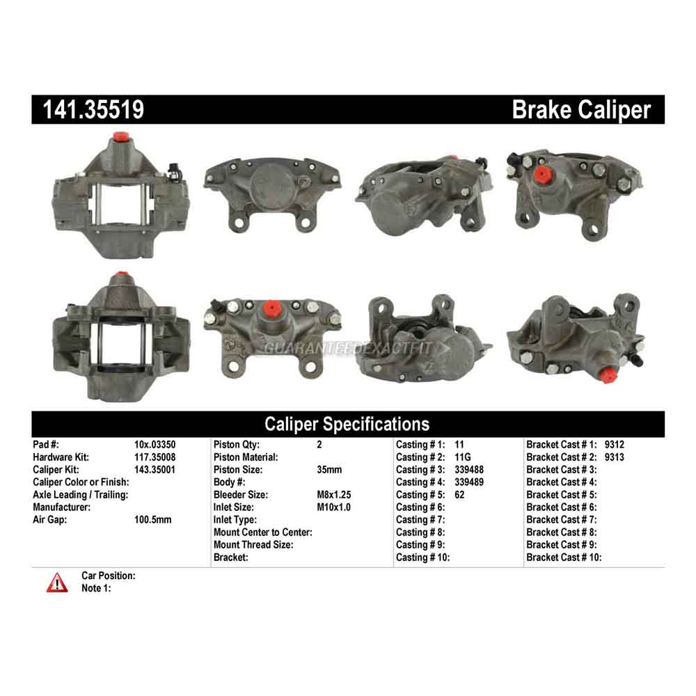 1987 Mercedes Benz 190E Brake Caliper