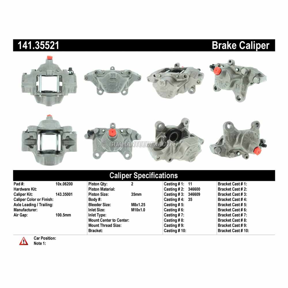 1987 Mercedes Benz 190E Brake Caliper