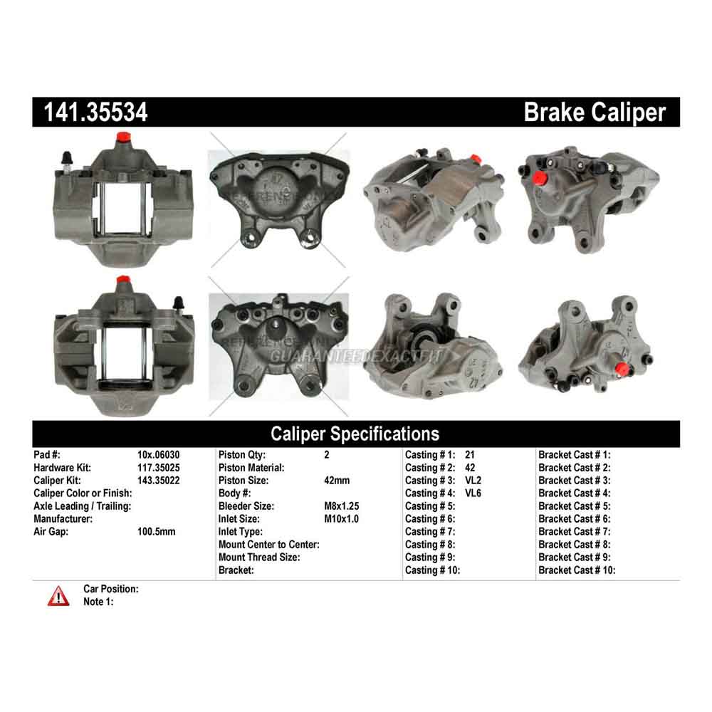 2000 Mercedes Benz E55 AMG Brake Caliper
