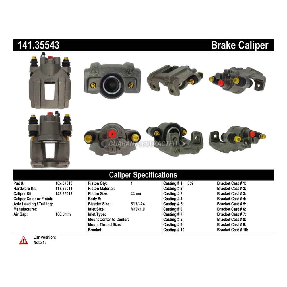 2000 Mercedes Benz ML320 Brake Caliper