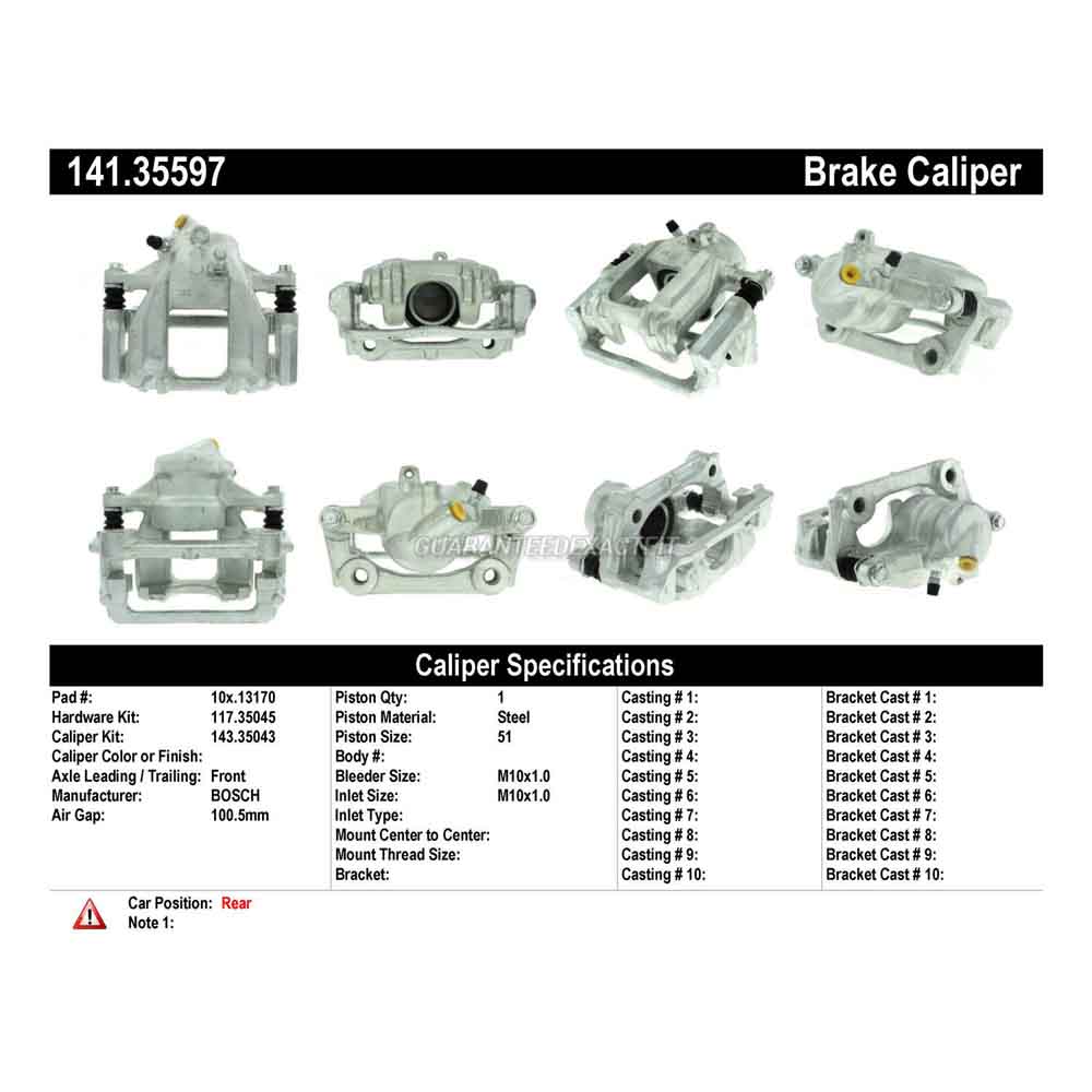 2007 Dodge Sprinter Van Brake Caliper
