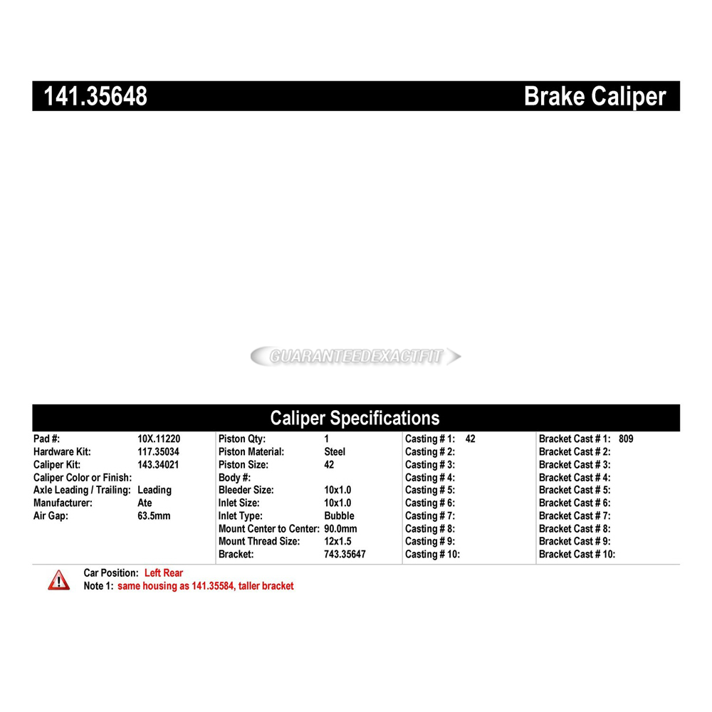 2017 Mercedes Benz G65 AMG Brake Caliper