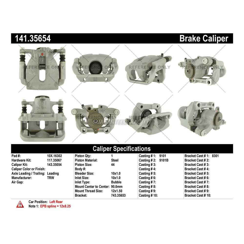 2015 Mercedes Benz ML250 Brake Caliper