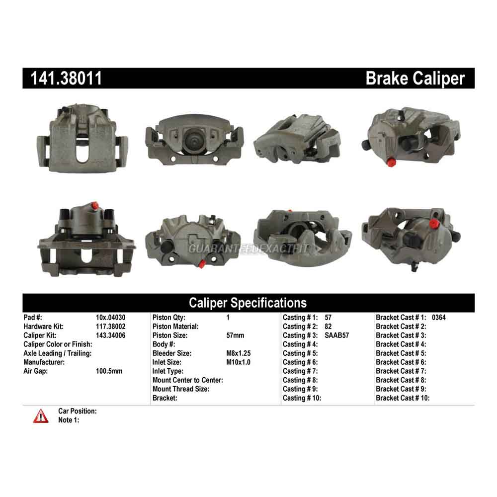 1994 Saab 9000 Brake Caliper