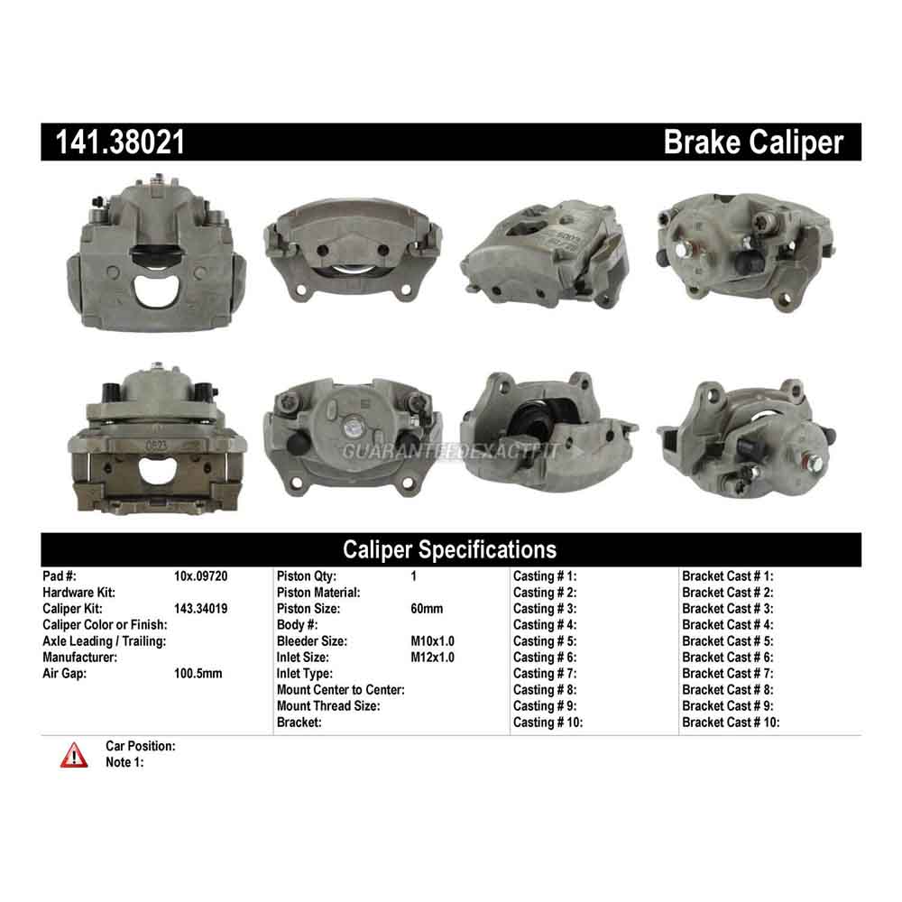 2004 Saab 9-3 Brake Caliper