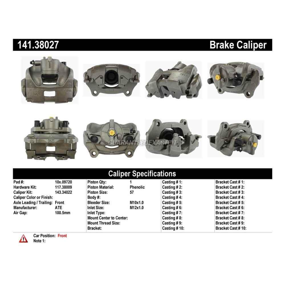 2006 Saab 9-3 Brake Caliper