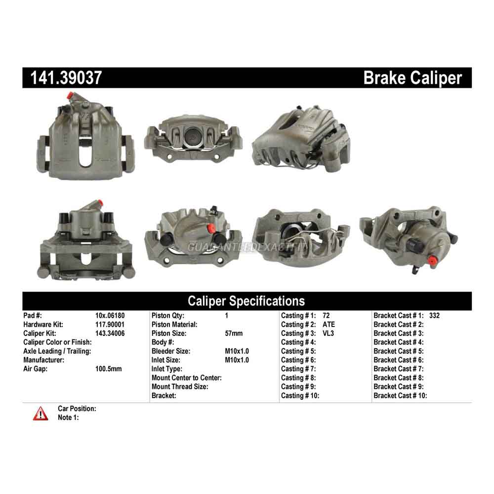 2000 Volvo C70 Brake Caliper