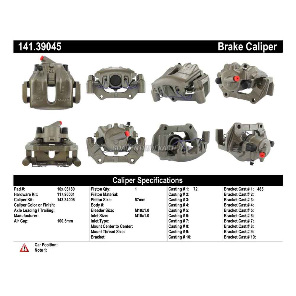 2000 Volvo C70 Brake Caliper