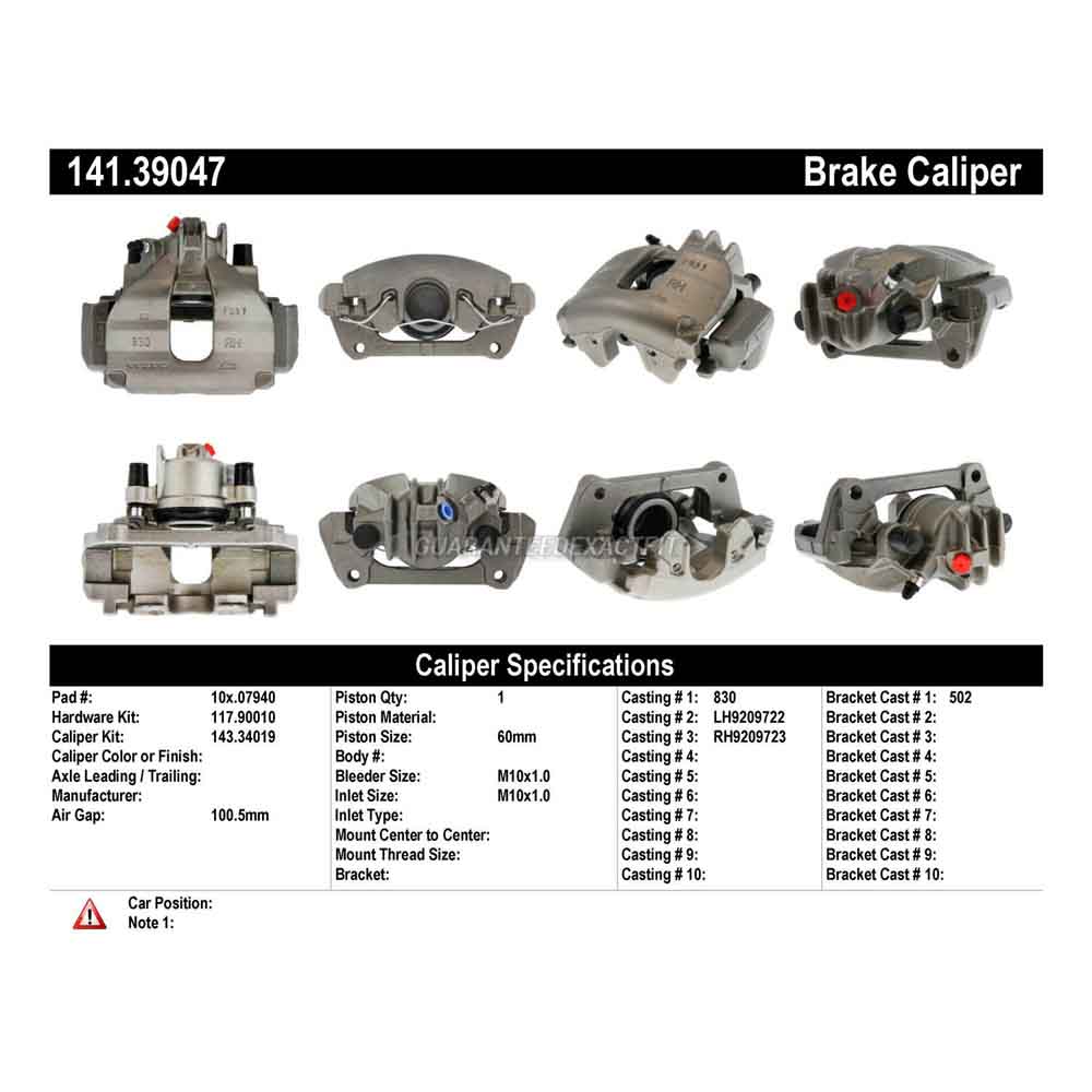 2000 Volvo S80 Brake Caliper