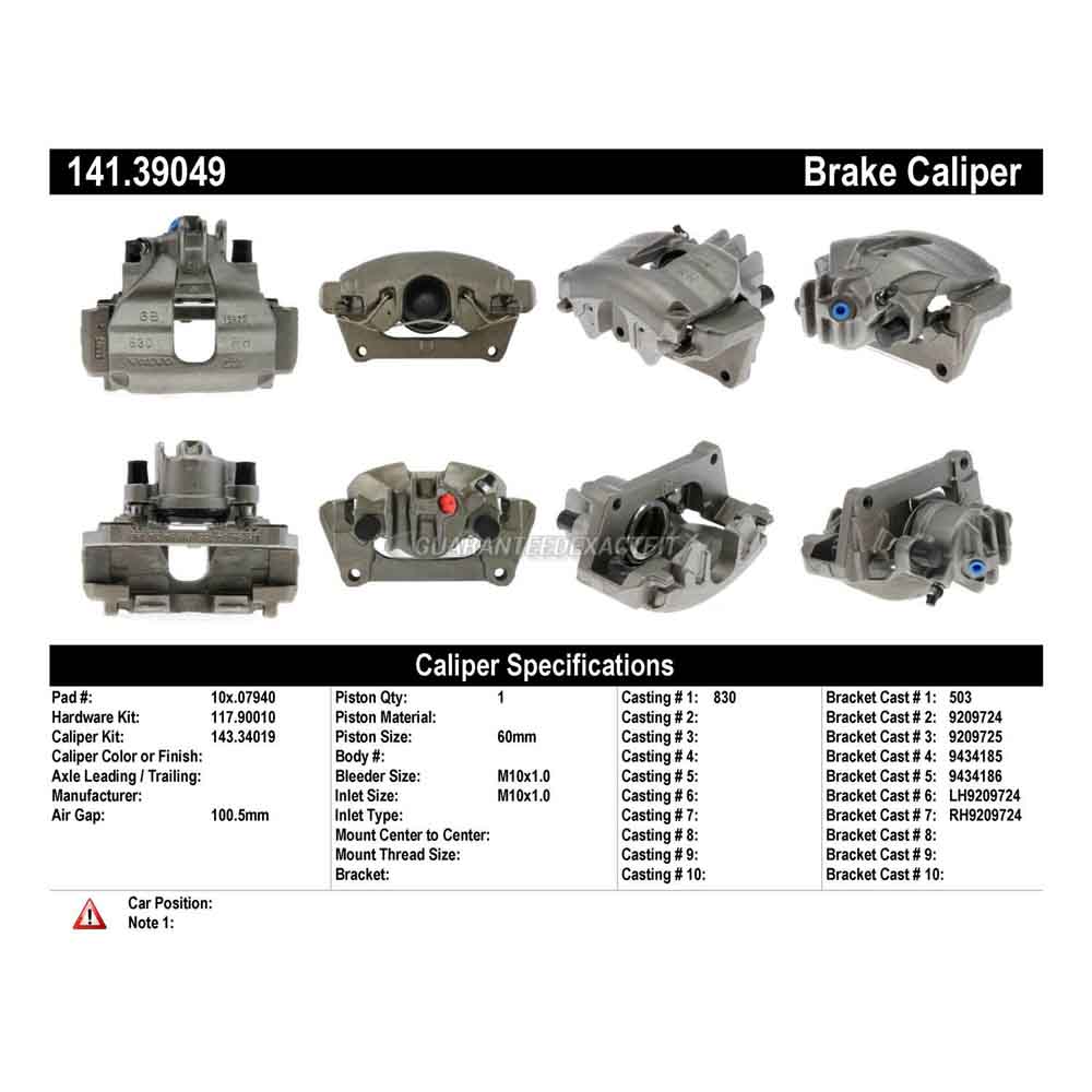2000 Volvo S80 Brake Caliper
