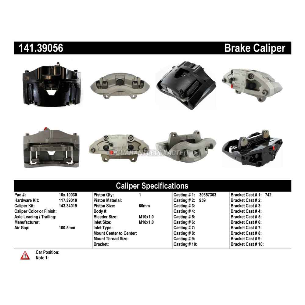 2007 Volvo XC90 Brake Caliper