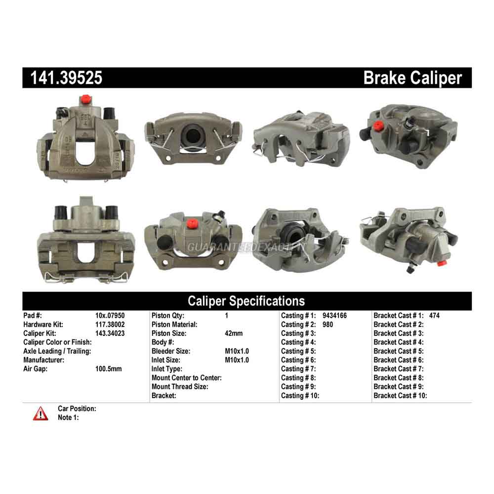2004 Volvo S80 Brake Caliper