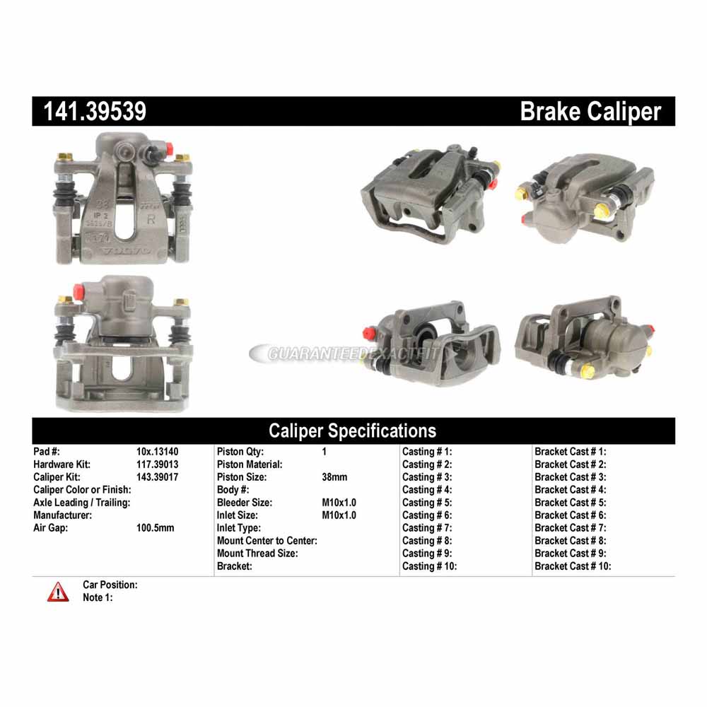 2007 Volvo S80 Brake Caliper