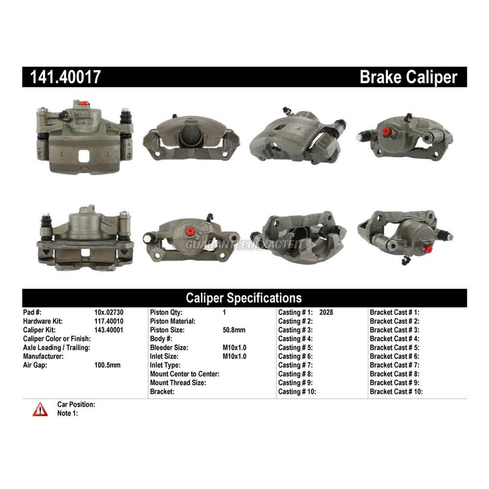 1985 Honda Accord Brake Caliper
