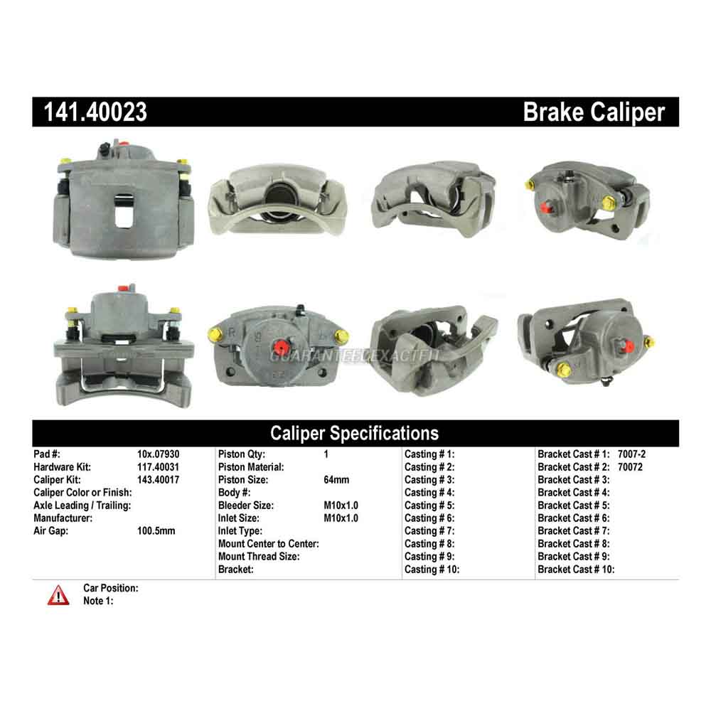 2002 Acura MDX Brake Caliper
