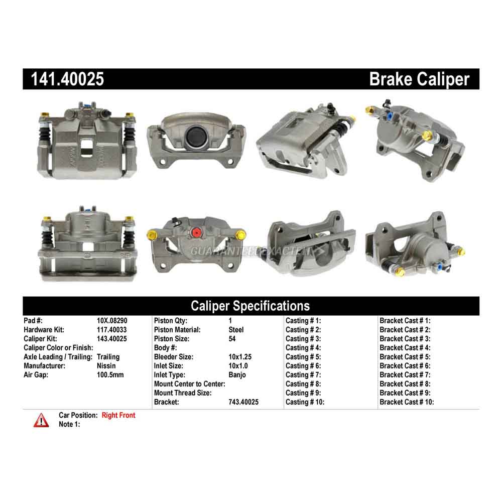 2000 Honda S2000 Brake Caliper