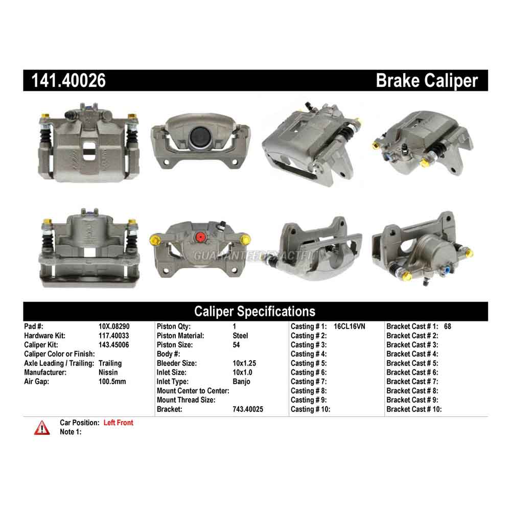 2000 Honda S2000 Brake Caliper