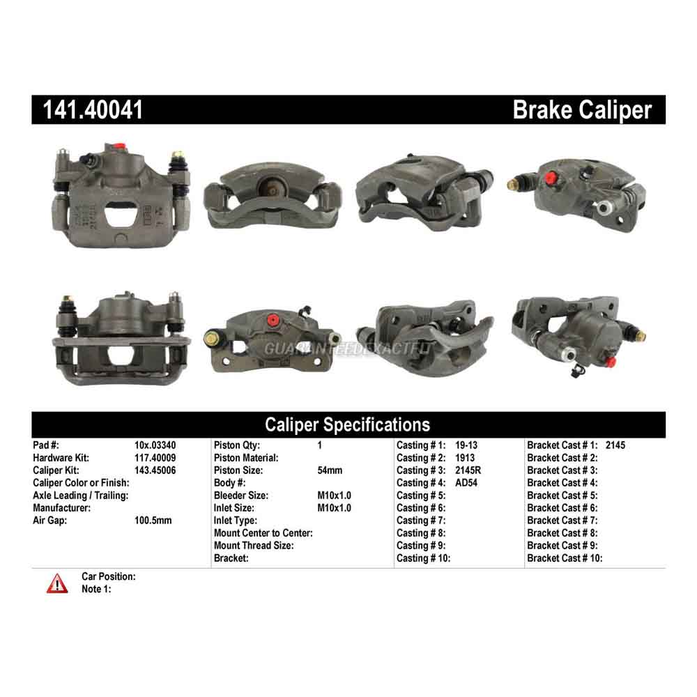 1987 Acura Integra Brake Caliper