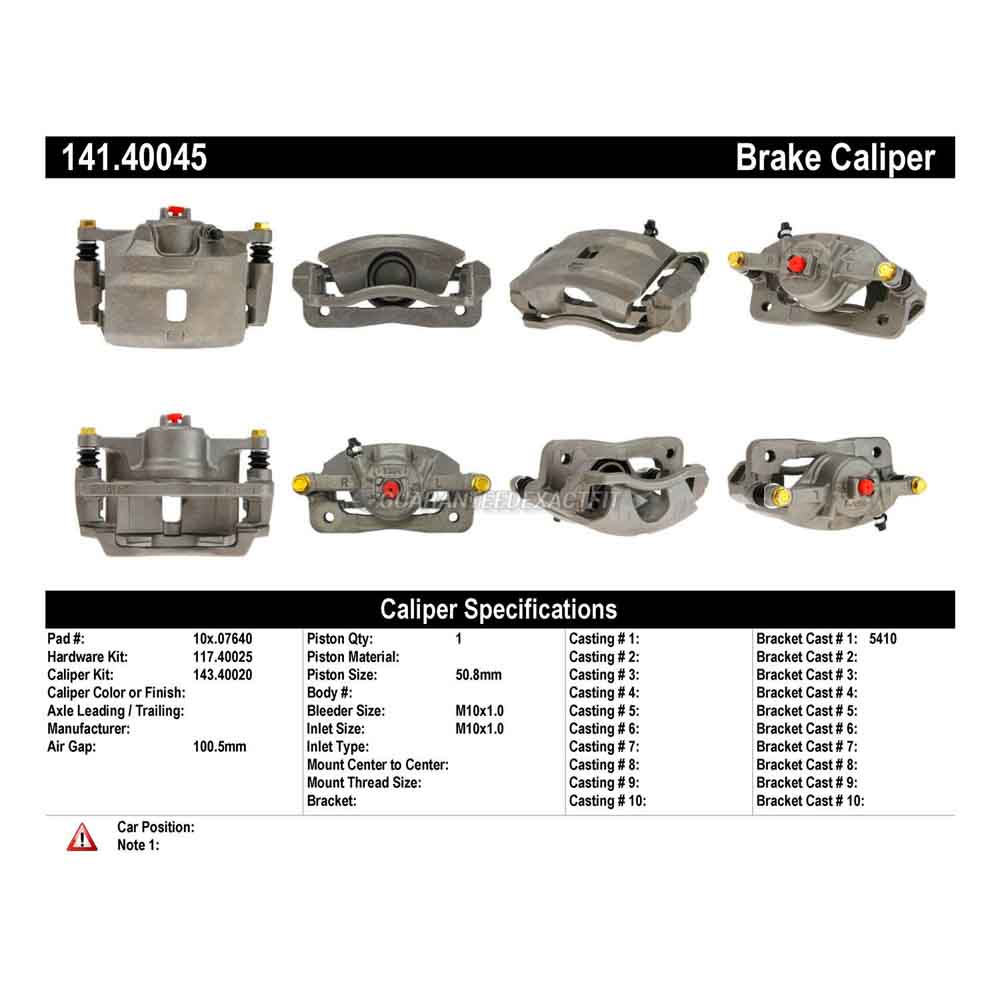 2004 Honda Civic Brake Caliper