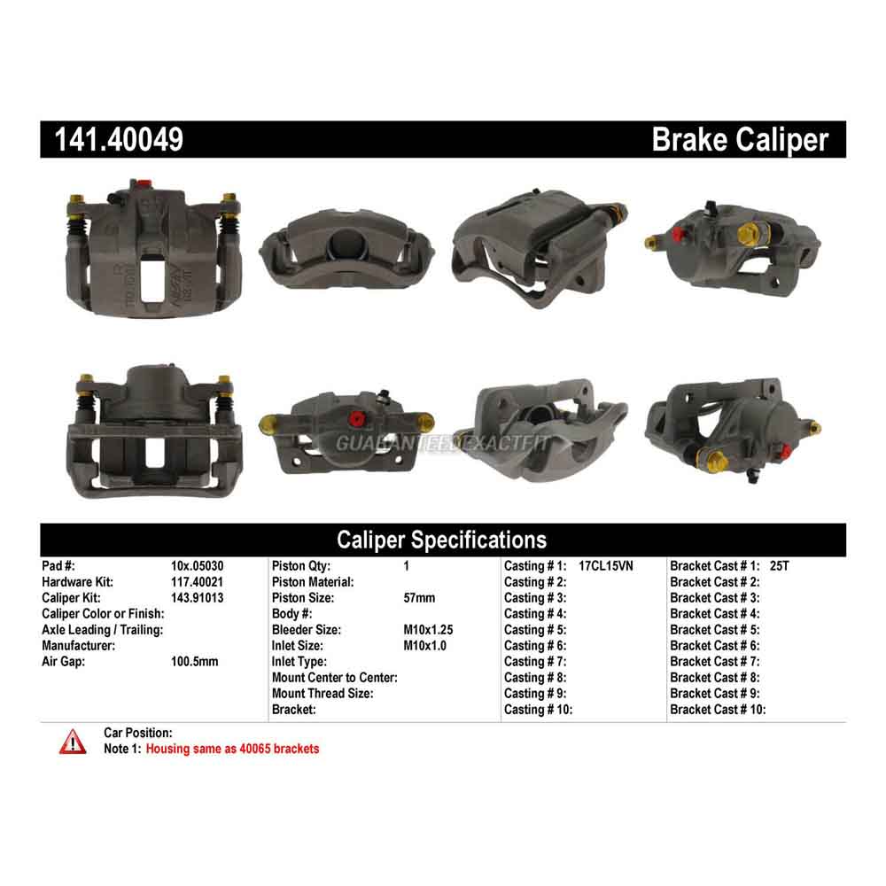 2000 Honda CR-V Brake Caliper
