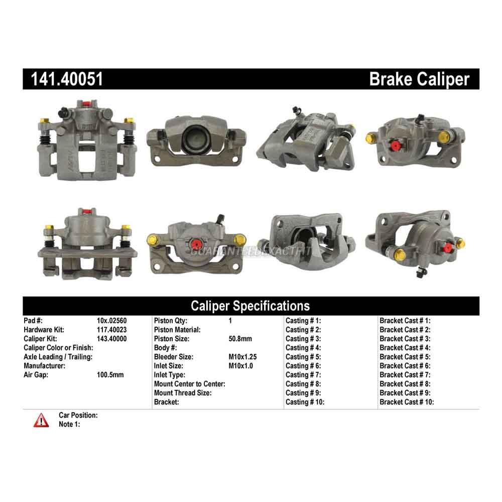 2001 Honda Insight Brake Caliper