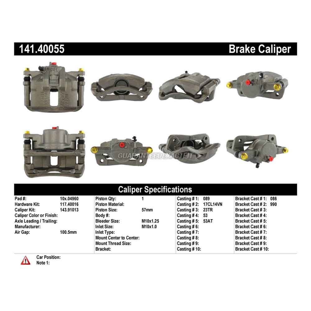 1990 Honda Accord Brake Caliper