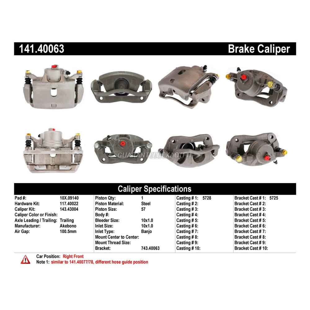 2003 Honda Element Brake Caliper