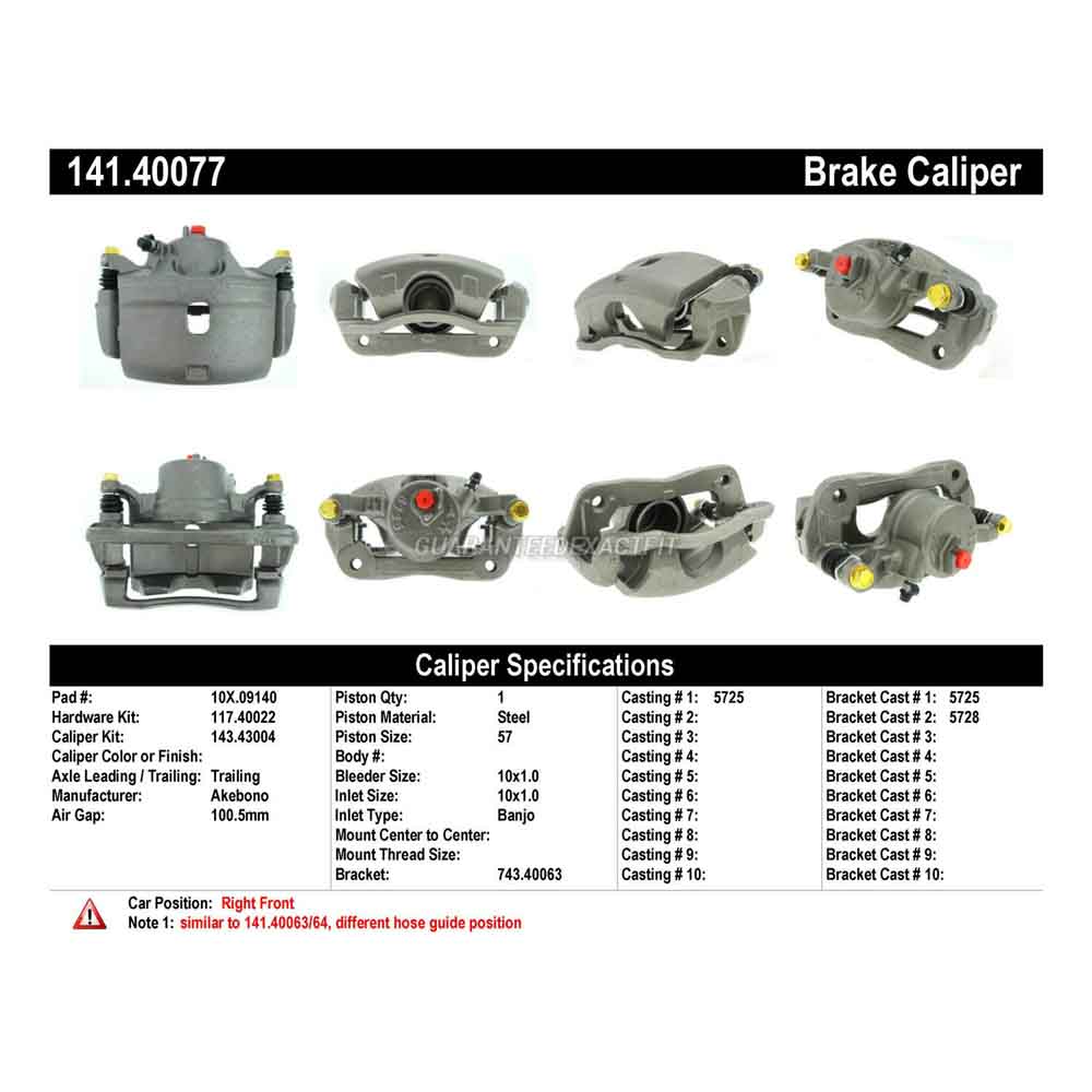2014 Acura ILX Brake Caliper