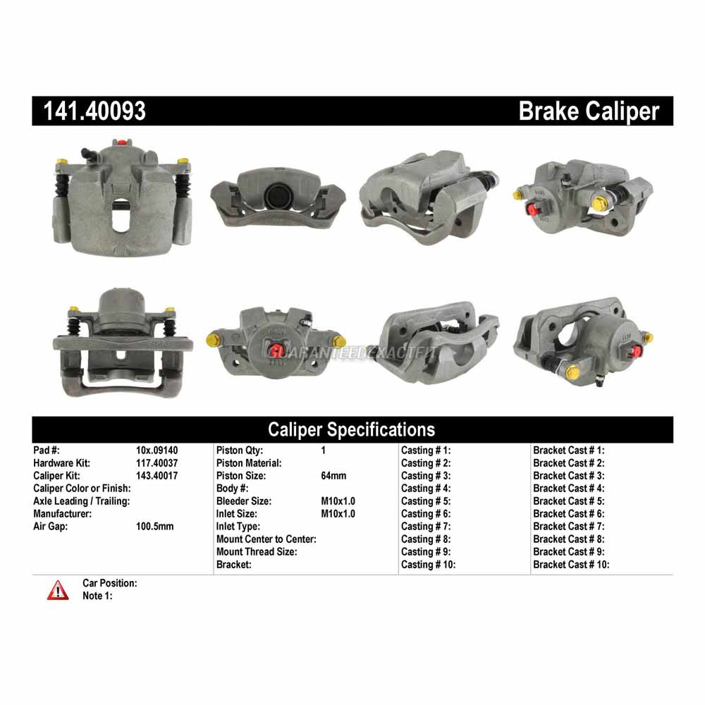 2007 Honda Pilot Brake Caliper