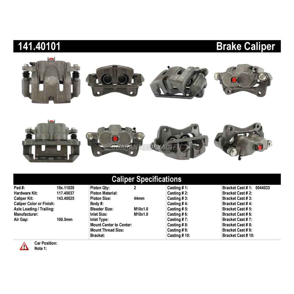 2012 Honda Ridgeline Brake Caliper