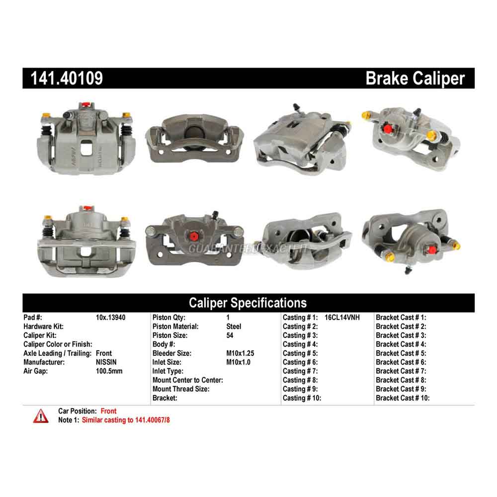 2009 Honda Fit Brake Caliper