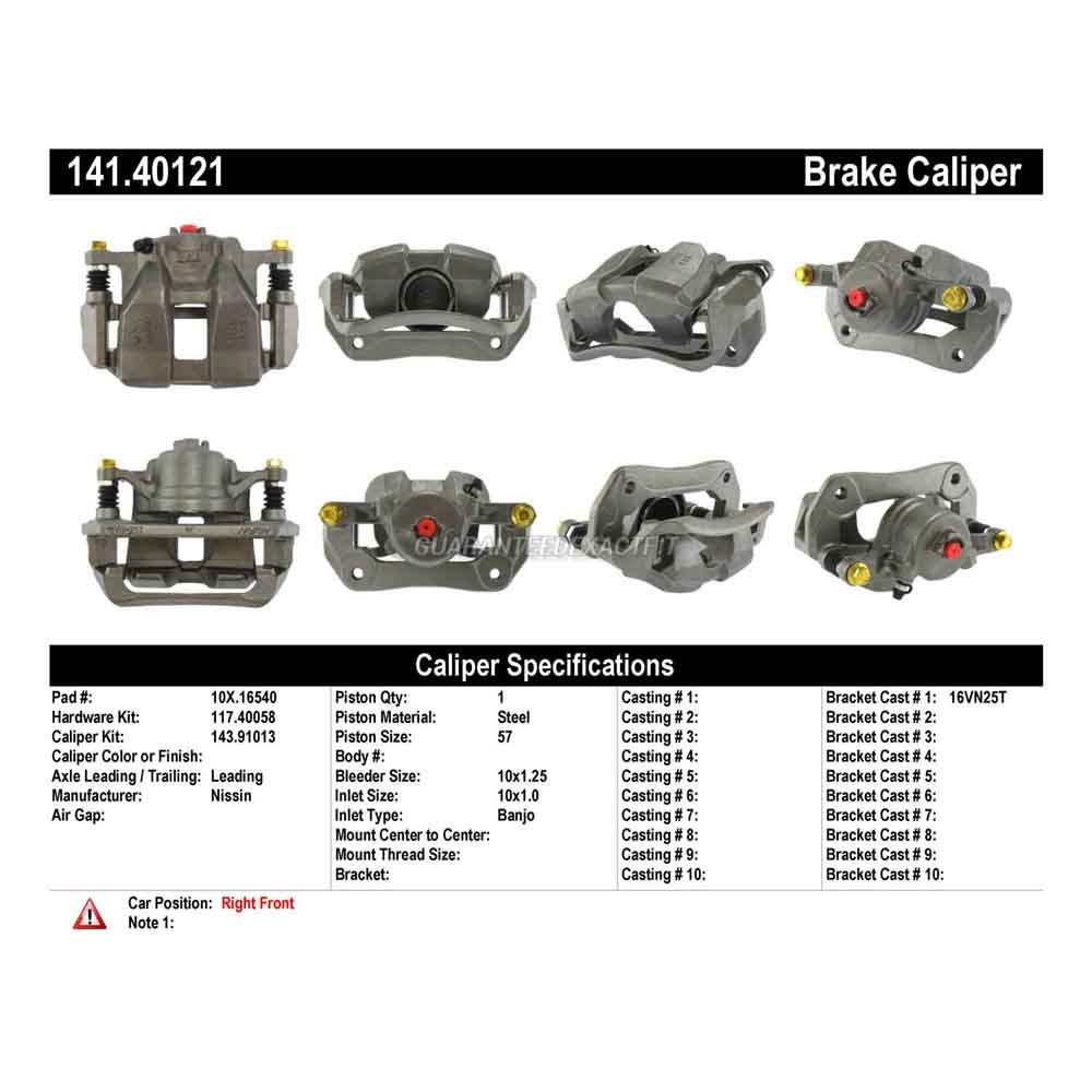 2017 Honda HR-V Brake Caliper