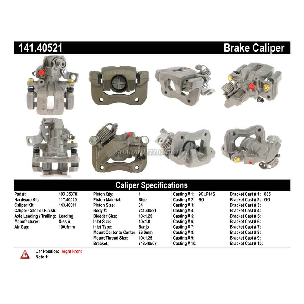 2000 Honda Prelude Brake Caliper