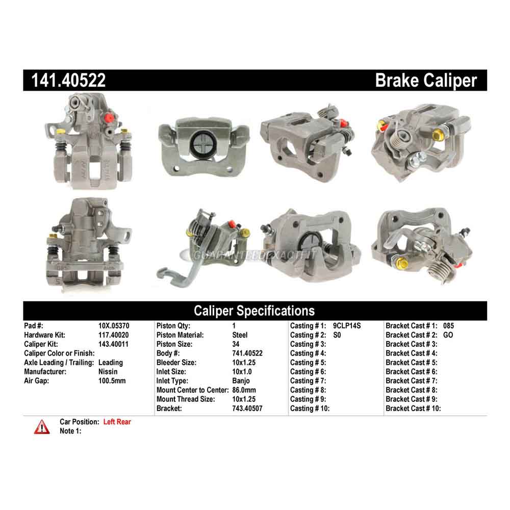 2000 Honda Prelude Brake Caliper