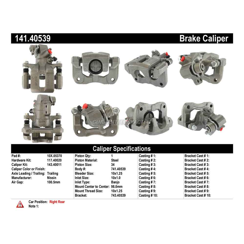 2003 Acura RSX Brake Caliper