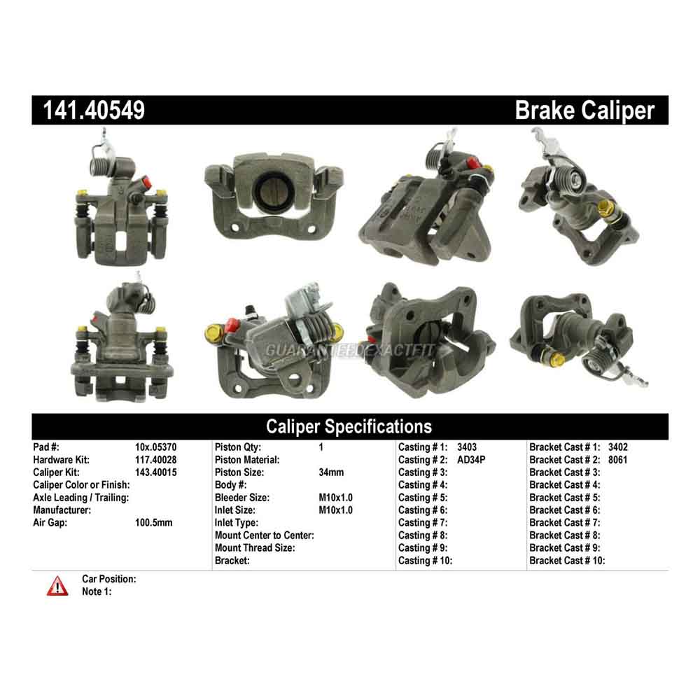 2000 Honda Accord Brake Caliper