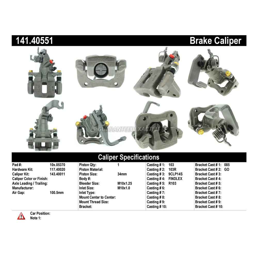 2004 Acura TSX Brake Caliper