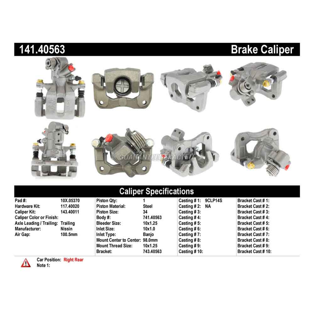 2017 Acura ILX Brake Caliper