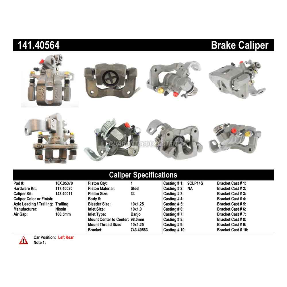 2016 Acura ILX Brake Caliper