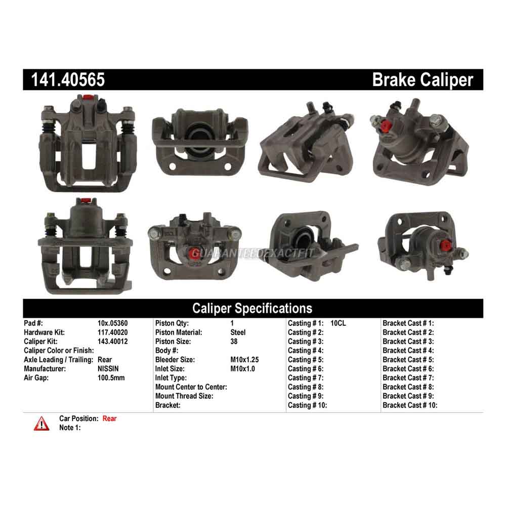 2012 Acura RDX Brake Caliper