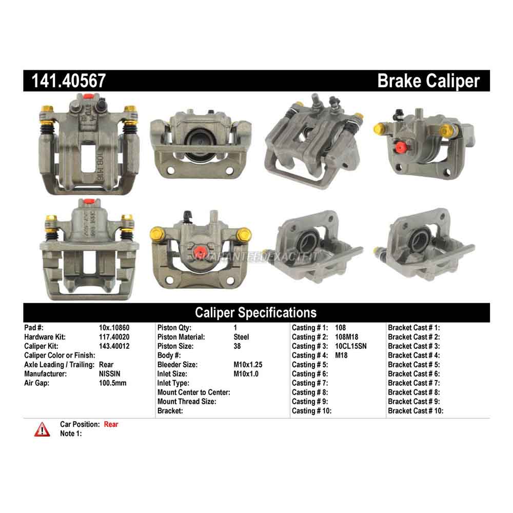 2007 Honda CR-V Brake Caliper