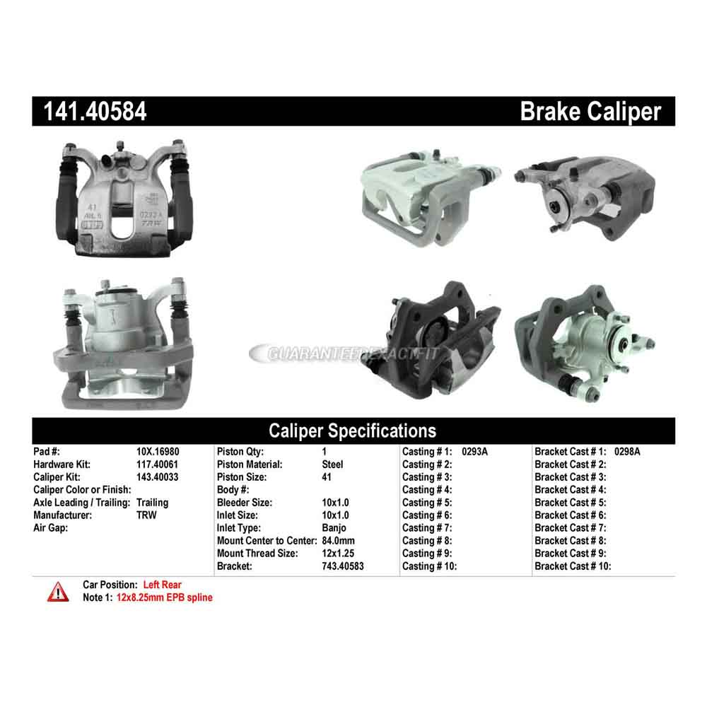 2017 Acura RLX Brake Caliper