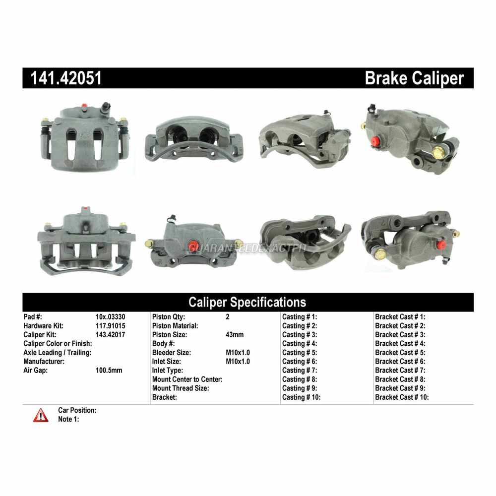 2000 Nissan Frontier Brake Caliper