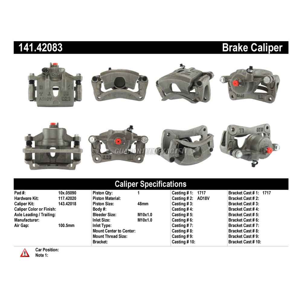 1994 Nissan Sentra Brake Caliper
